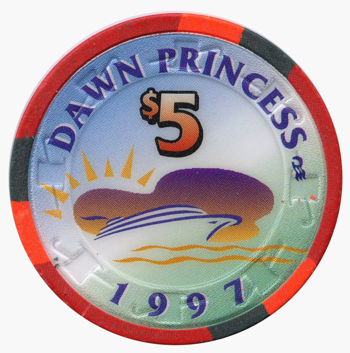 Princess Cruise Line $5 Inaugural Dawn Princess - Chipper Club