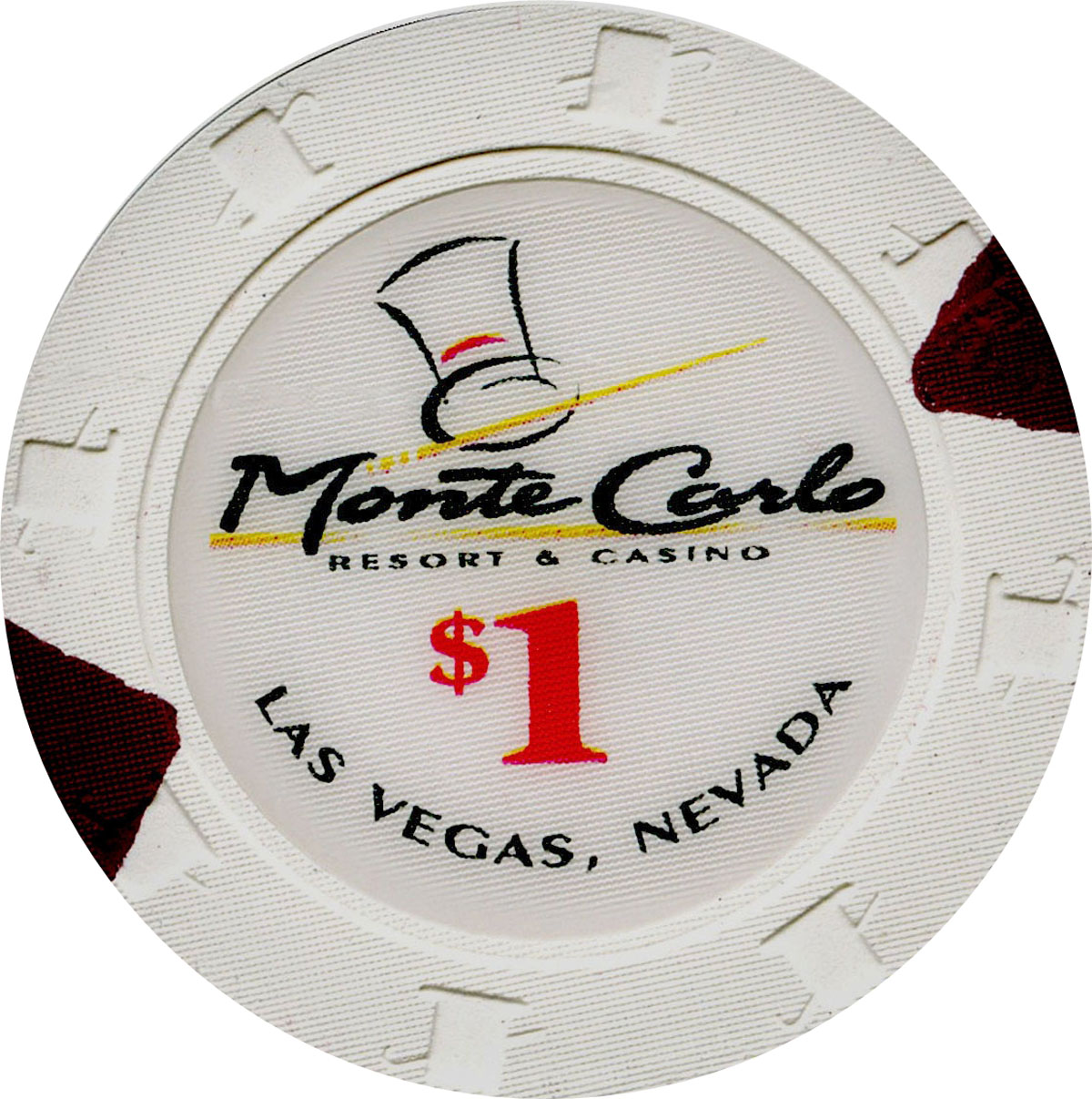 Monte Carlo, Las Vegas, NV Casino Chip - Chipper Club - Chipper Club