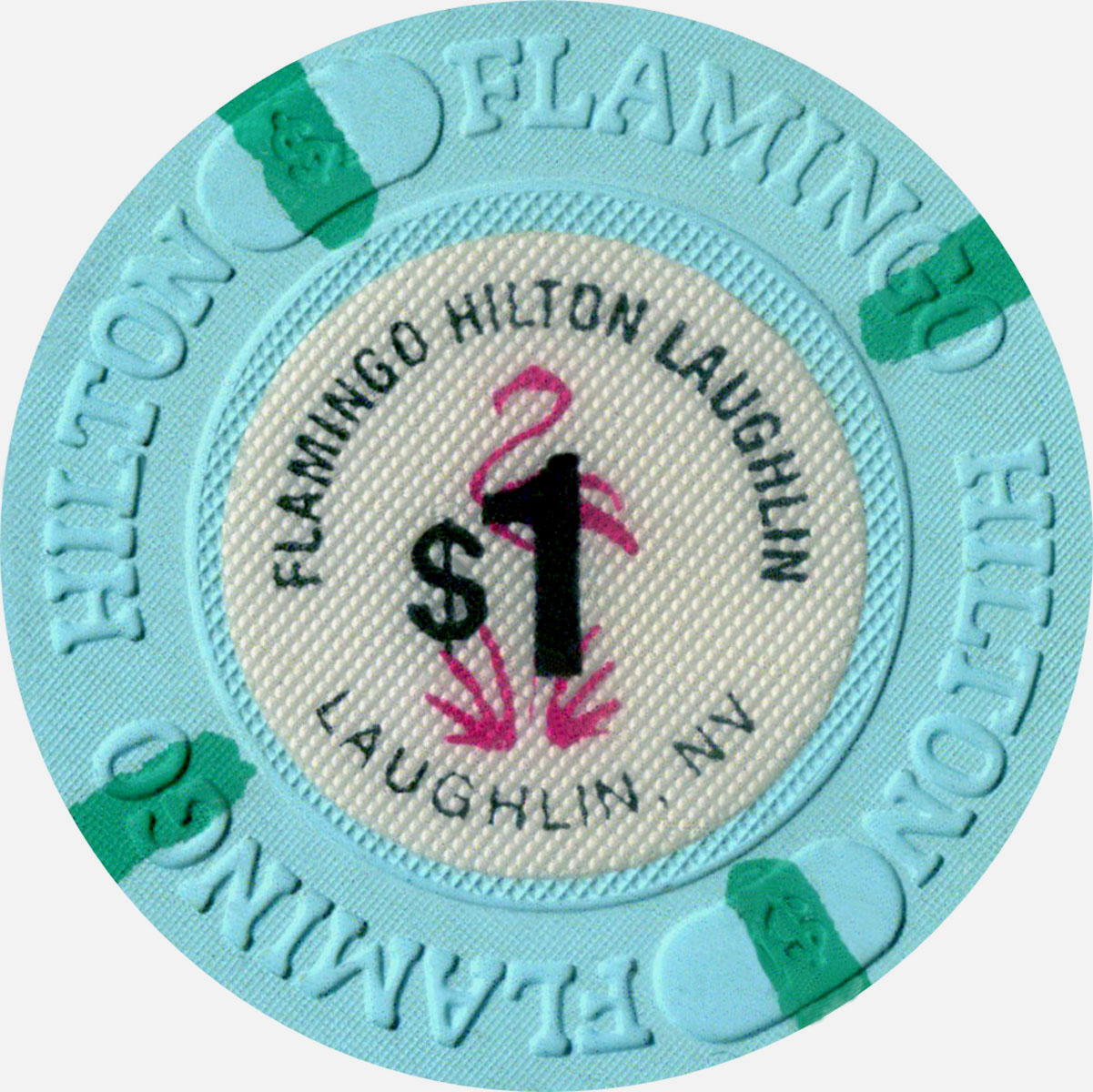 Flamingo Hilton, Laughlin, NV Casino Chip - Chipper Club 