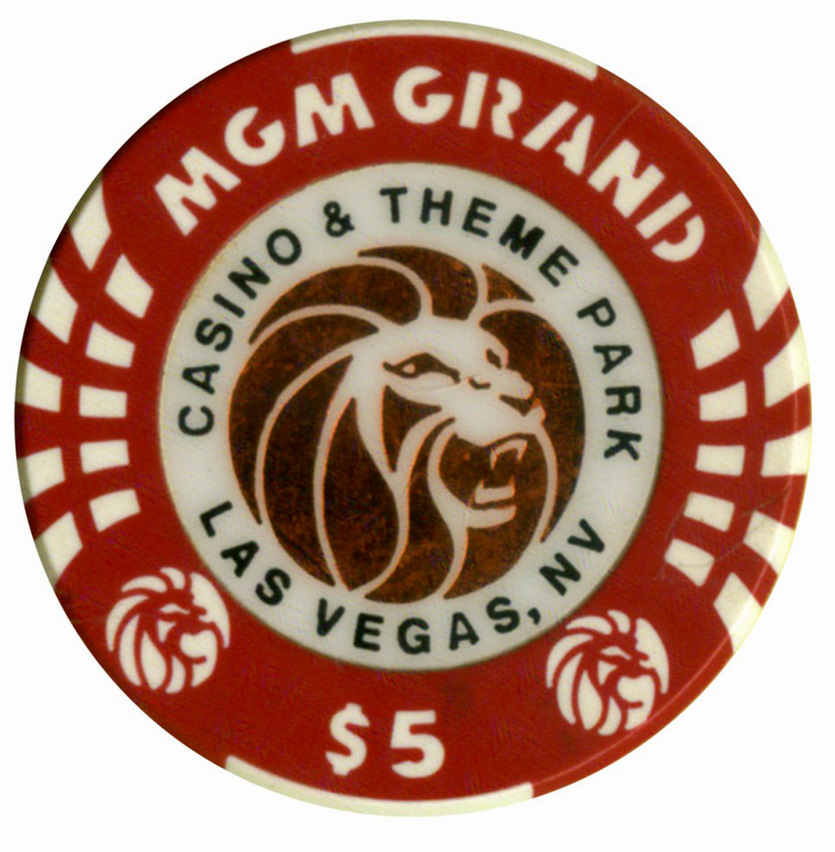 recent mgm grand hotel casino chips 5